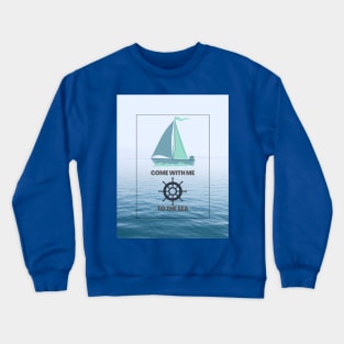 Sea sailing design Crewneck Sweatshirt